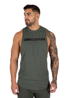 Milo Drop Armhole Tank Top - Green