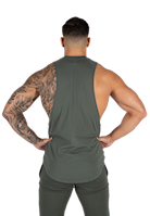 Milo Drop Armhole Tank Top - Green