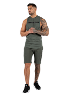 Milo Drop Armhole Tank Top - Green