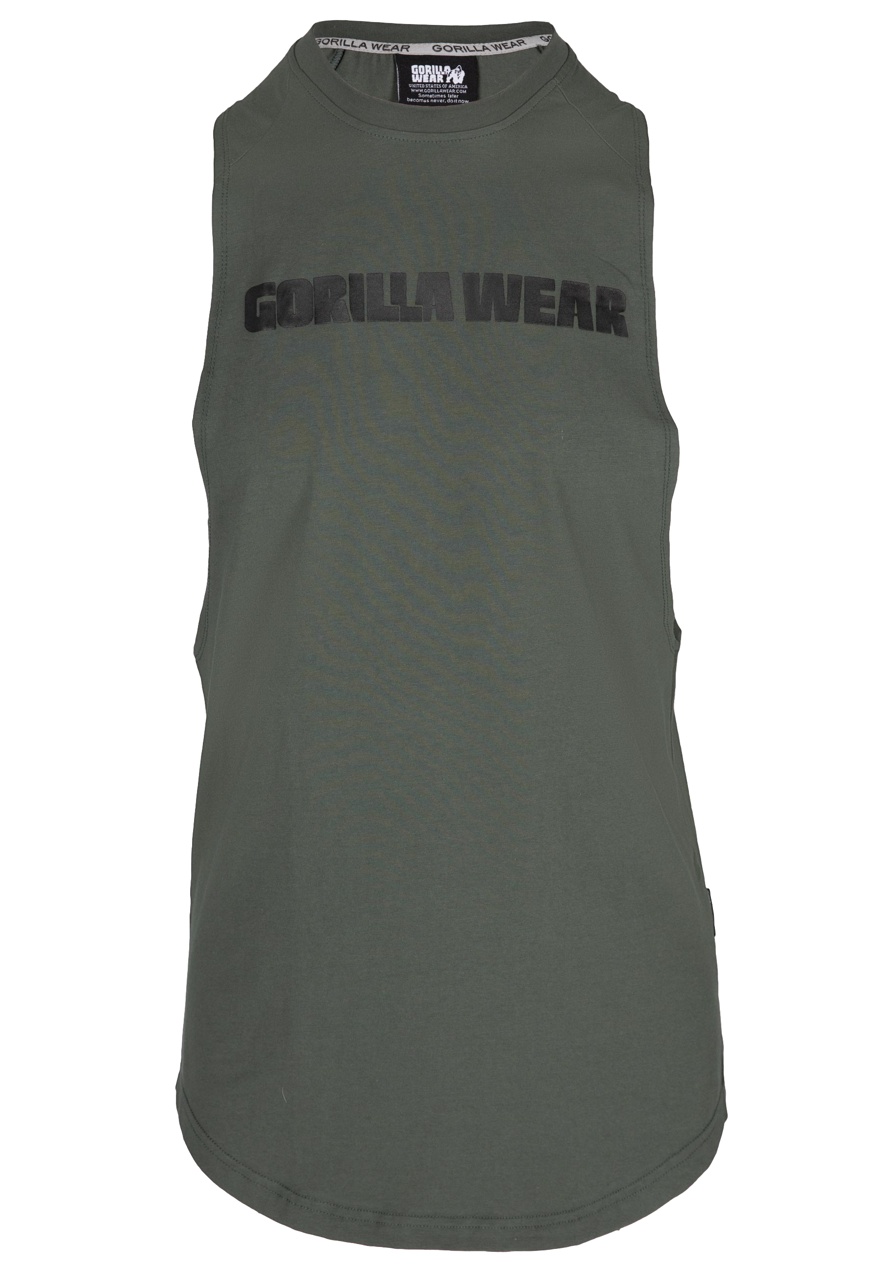 Milo Drop Armhole Tank Top - Green