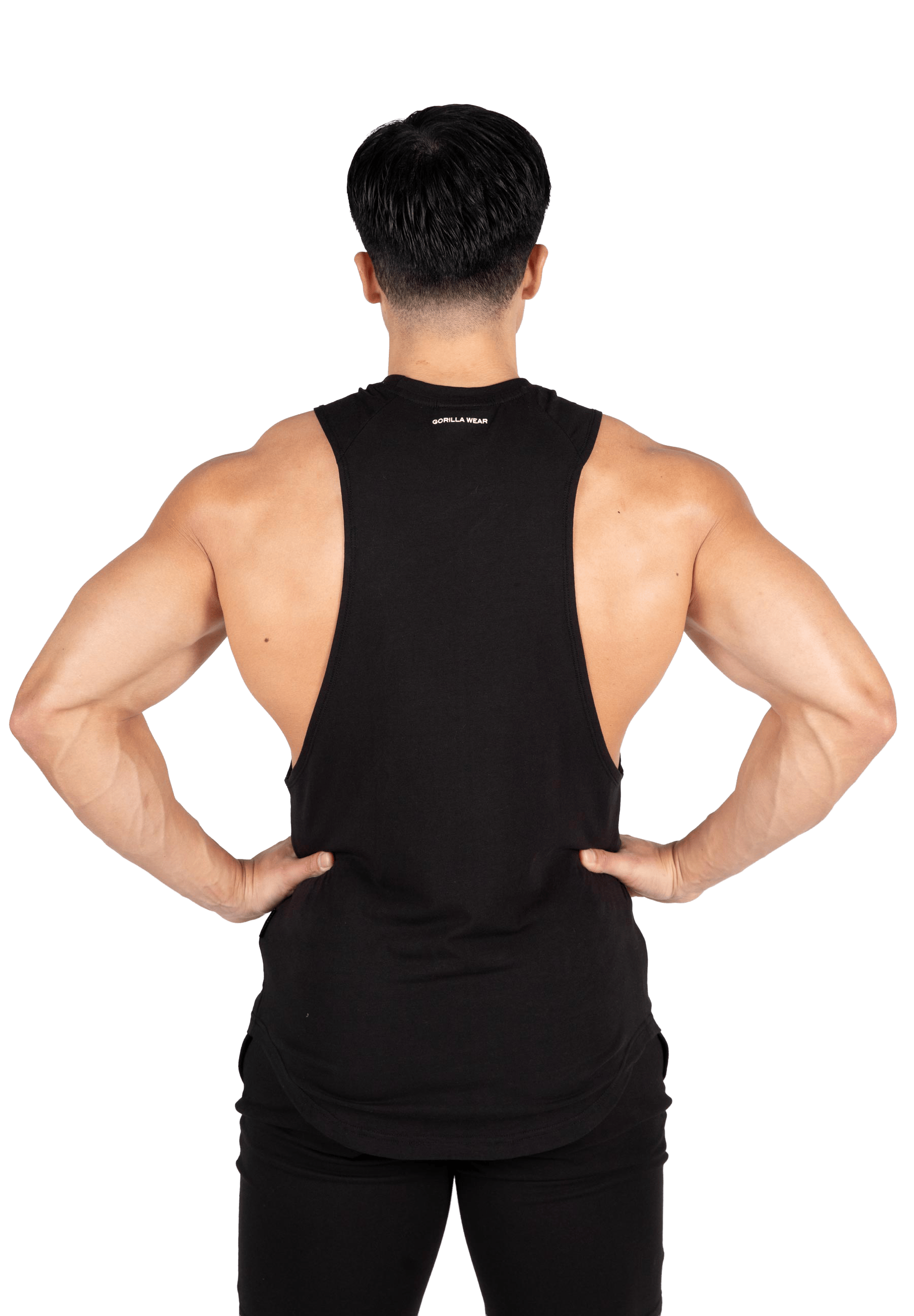 Milo Drop Armhole Tank Top - Black