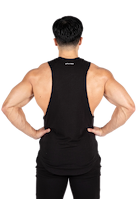 Milo Drop Armhole Tank Top - Black