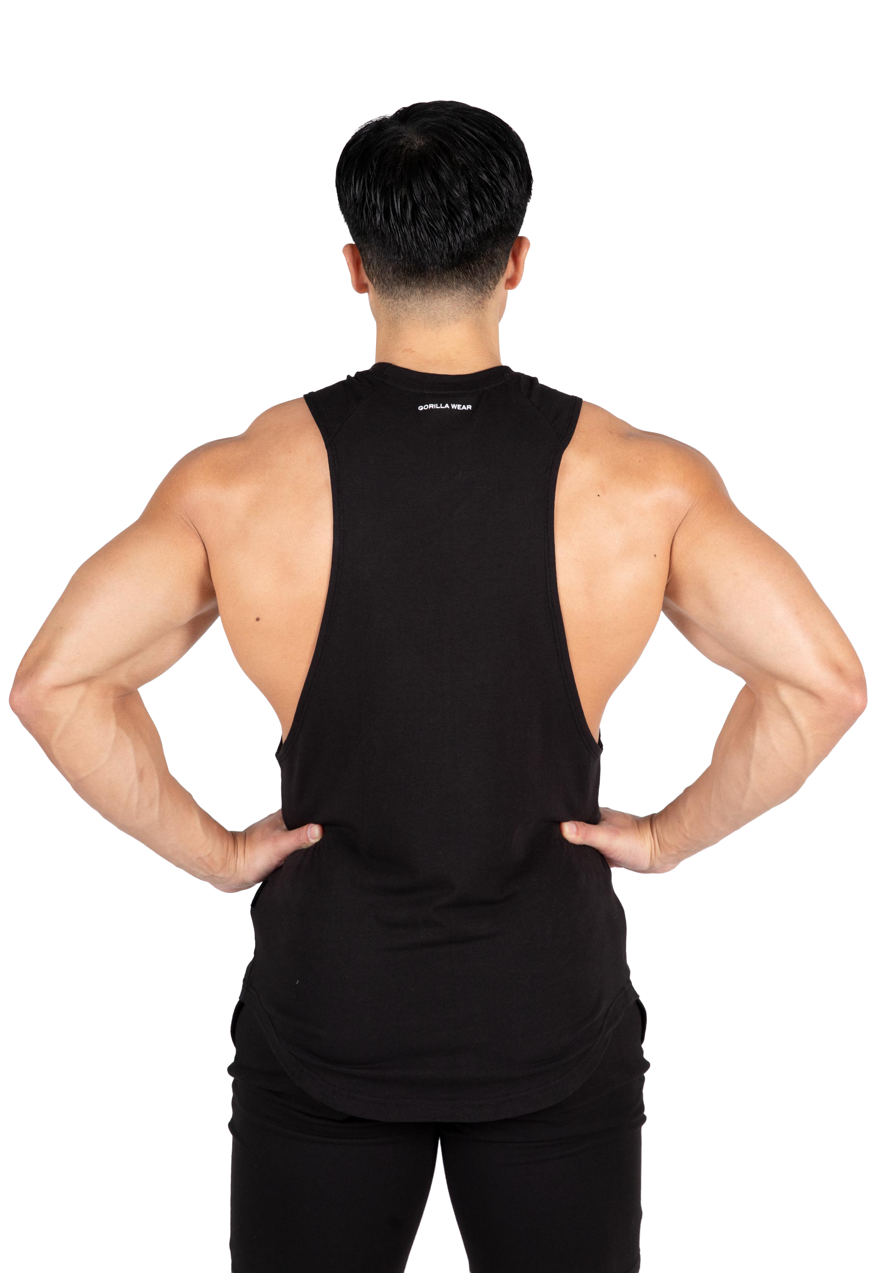 Milo Drop Armhole Tank Top - Black