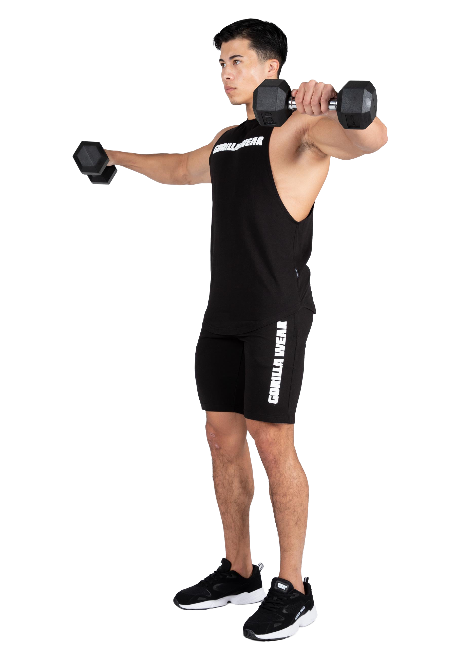 Milo Drop Armhole Tank Top - Black