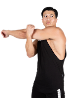 Milo Drop Armhole Tank Top - Black