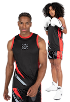 Hornell Tank Top - Black/Red - Unisex