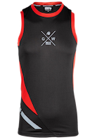 Hornell Tank Top - Black/Red - Unisex