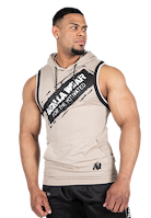 Loretto Hooded Tank Top - Beige
