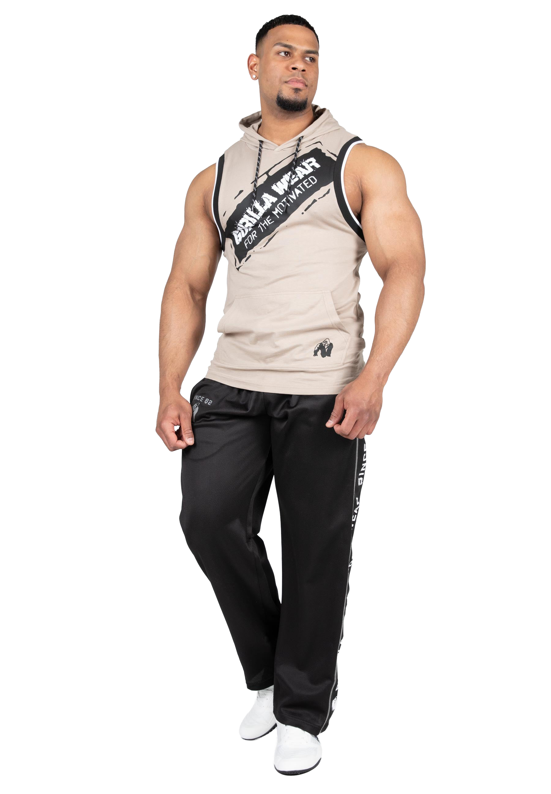 Loretto Hooded Tank Top - Beige