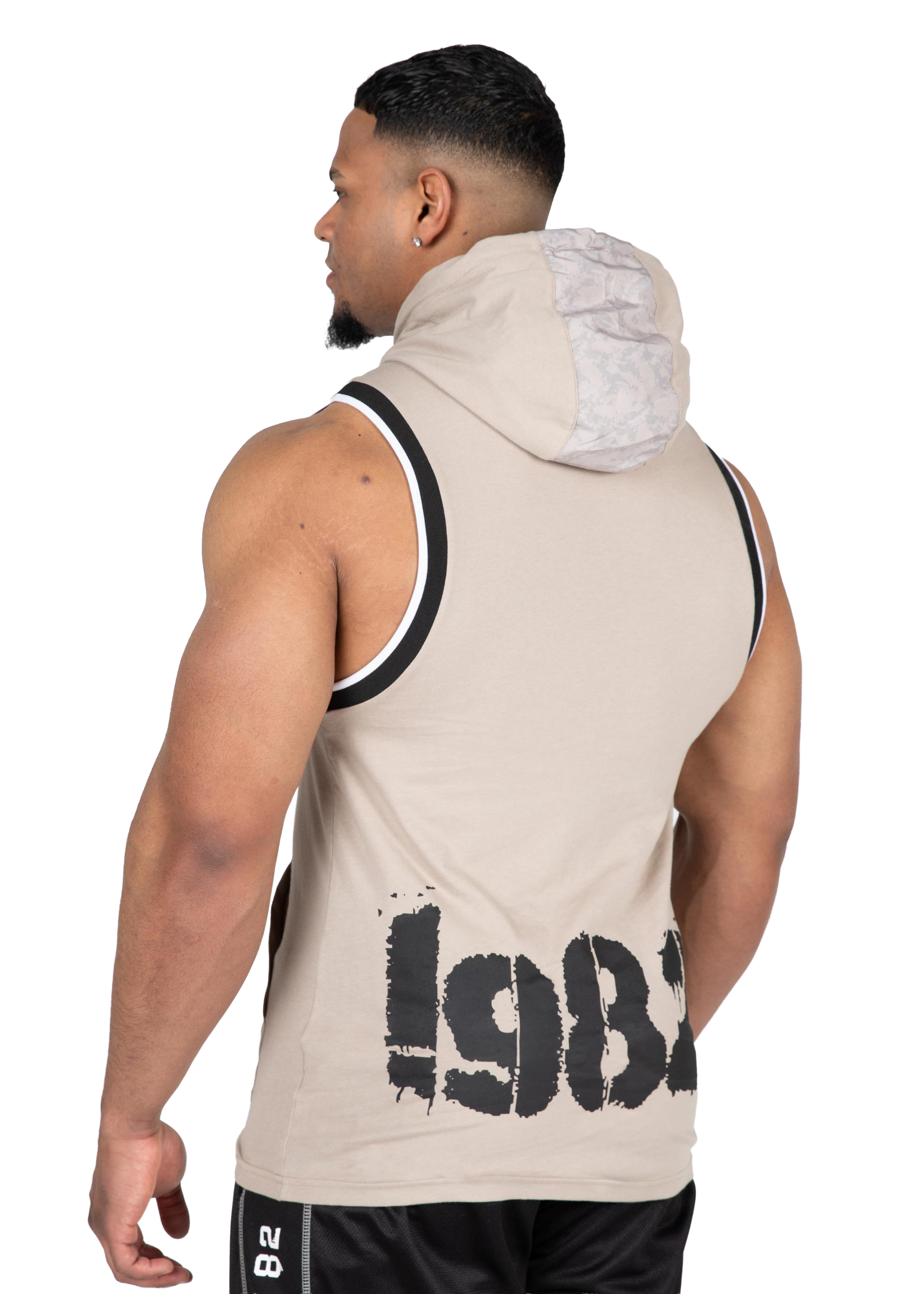 Loretto Hooded Tank Top - Beige