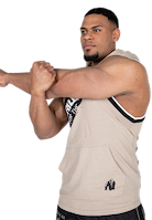 Loretto Hooded Tank Top - Beige