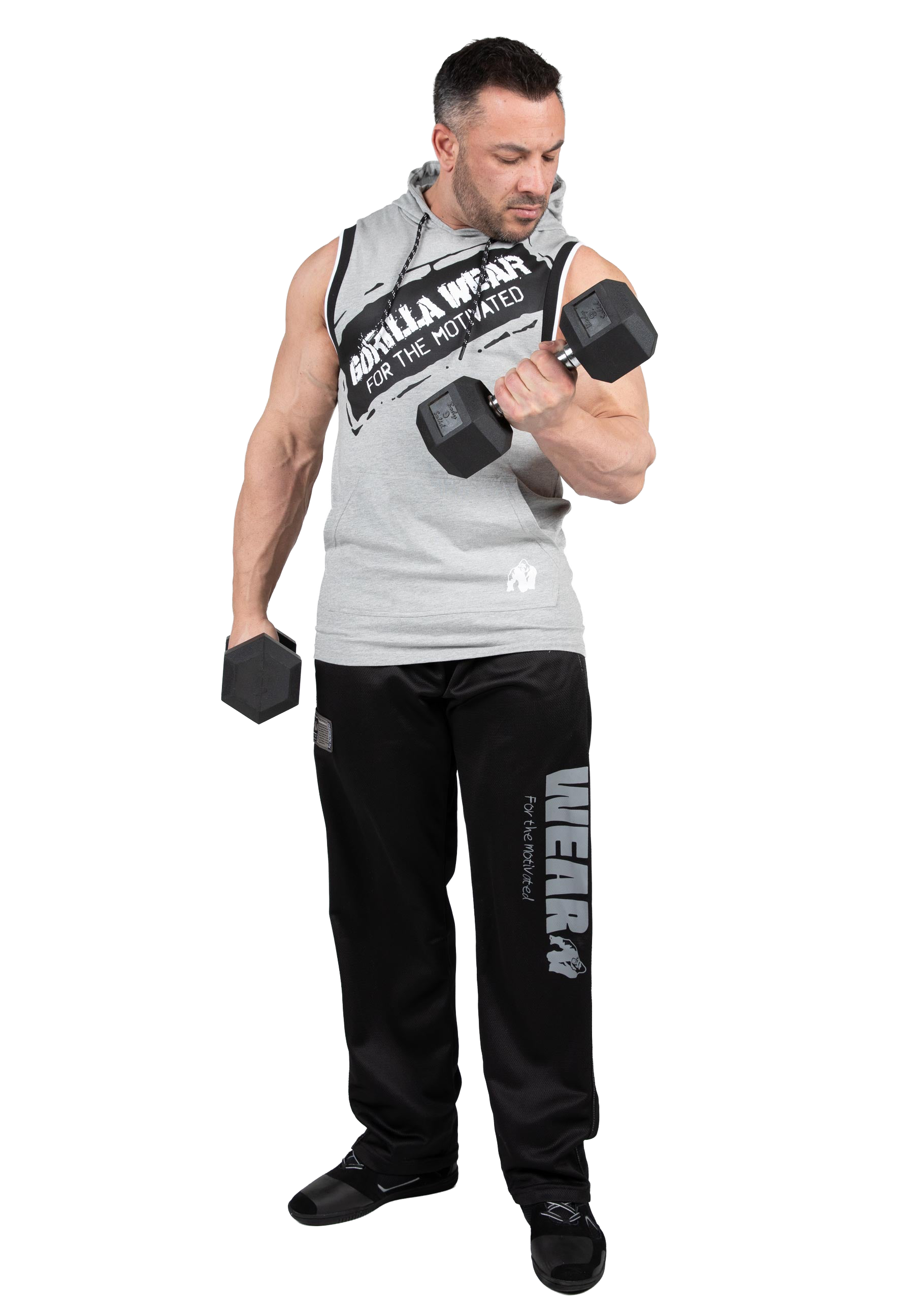 Loretto Hooded Tank Top - Gray