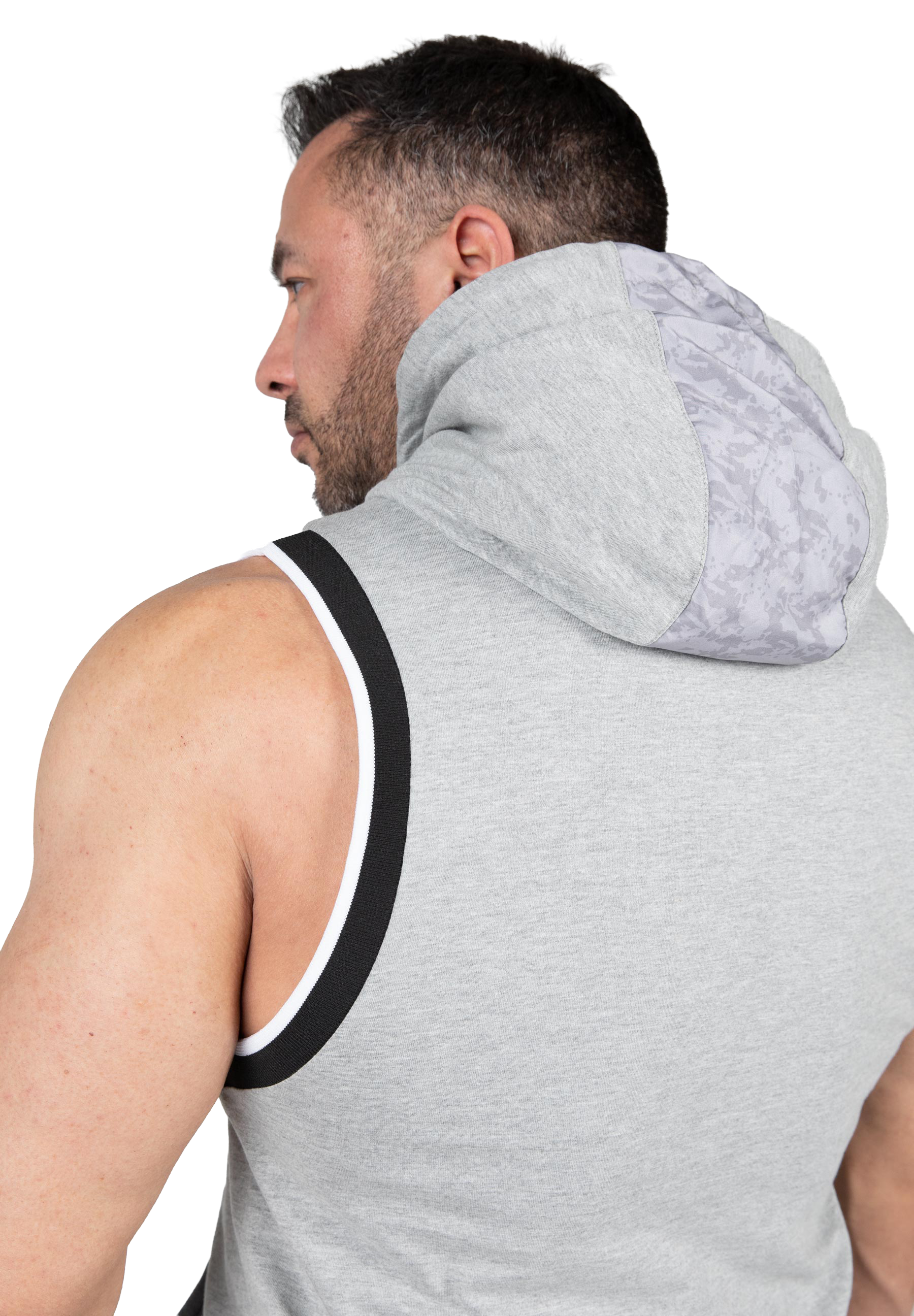 Loretto Hooded Tank Top - Gray