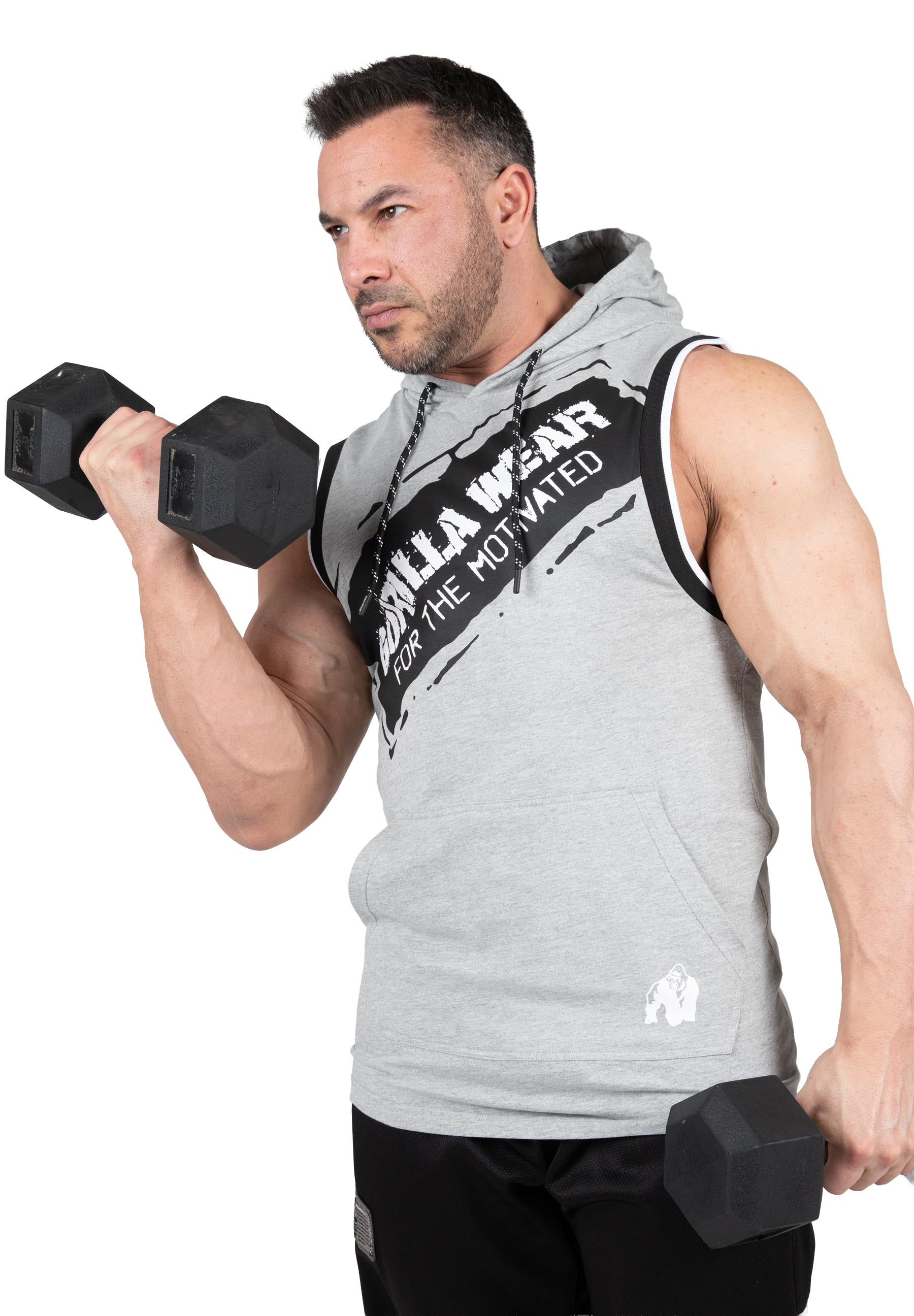 Loretto Hooded Tank Top - Gray