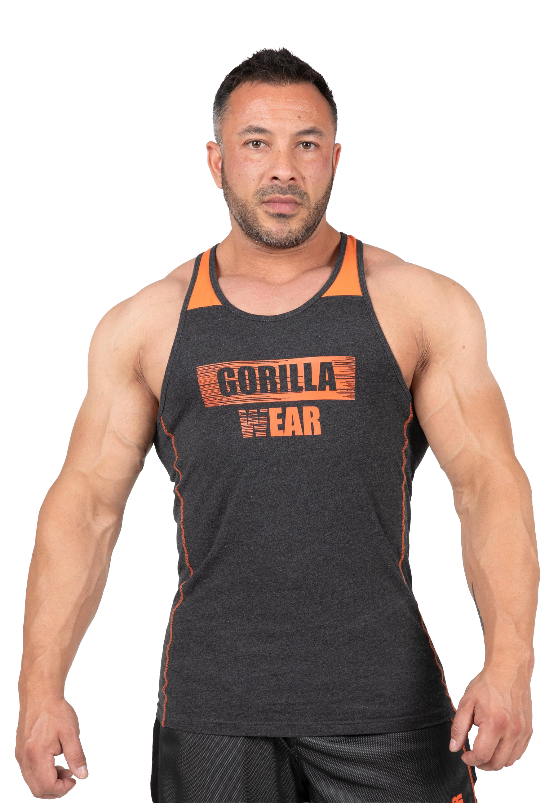 Wallace Tank Top - Gray/Orange