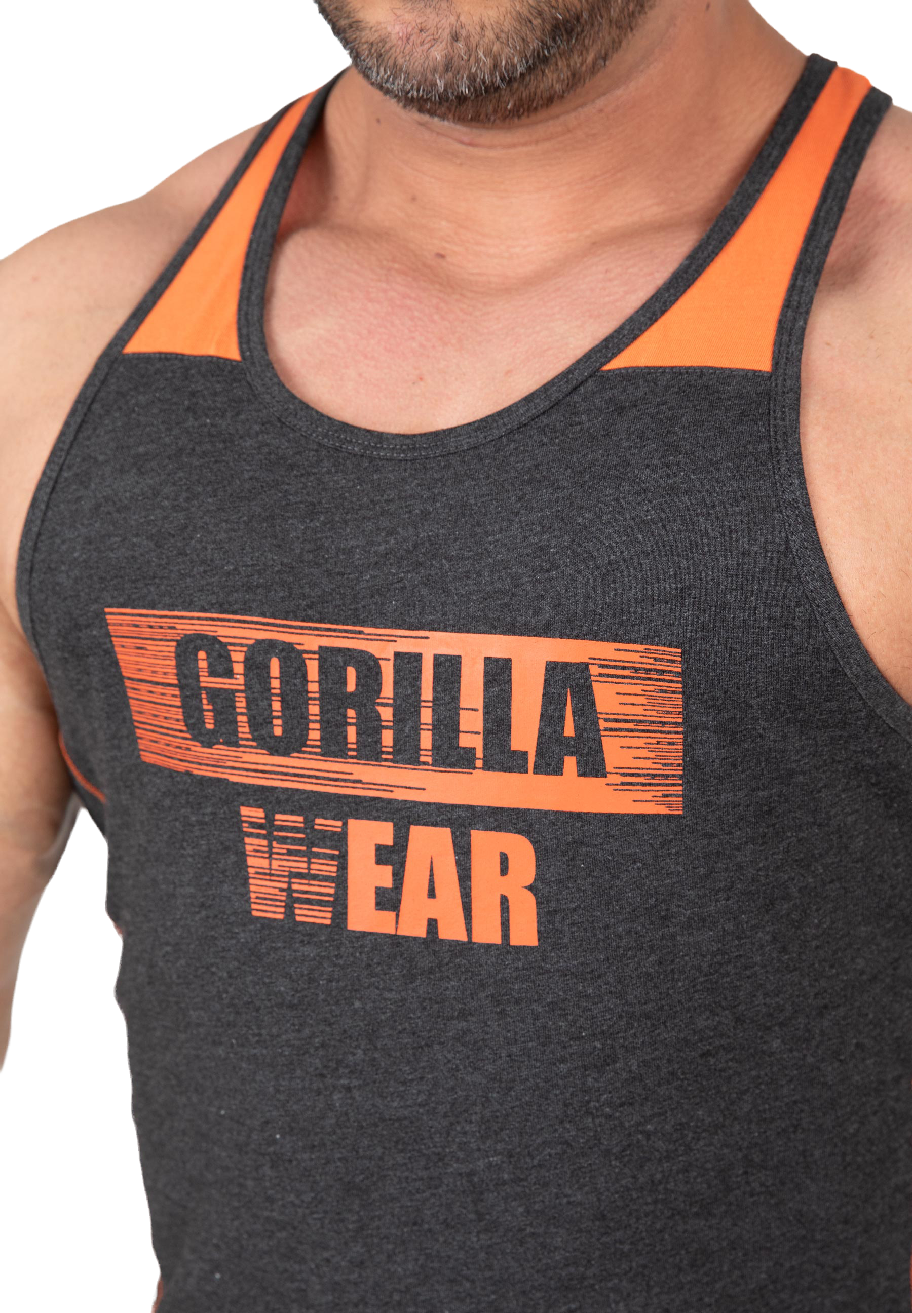 Wallace Tank Top - Gray/Orange