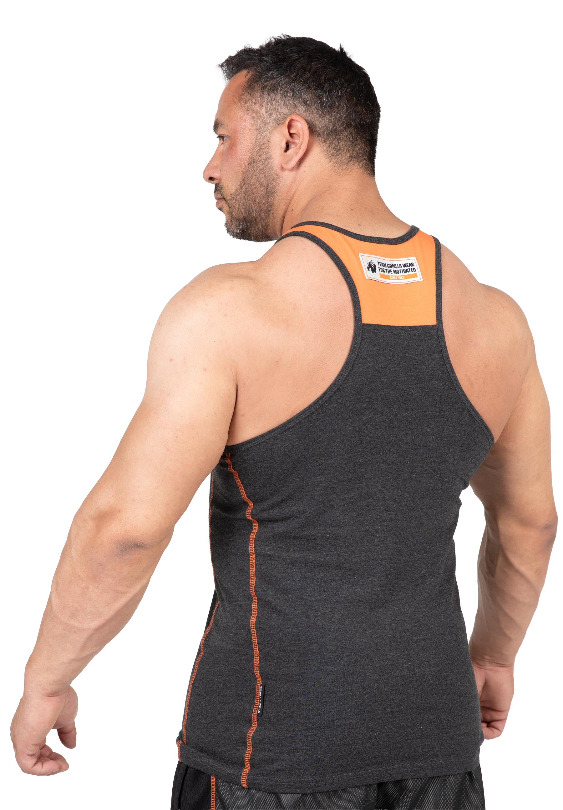Wallace Tank Top - Gray/Orange