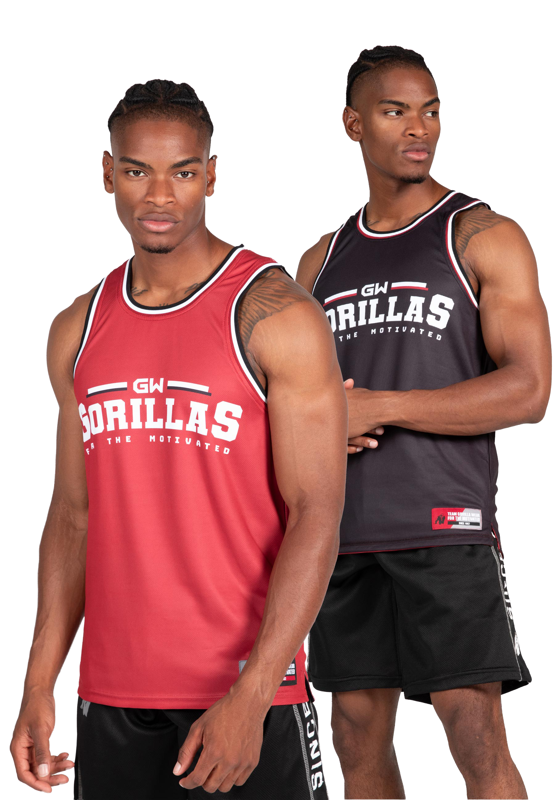 Keene Reversible Tank Top - Red/Black