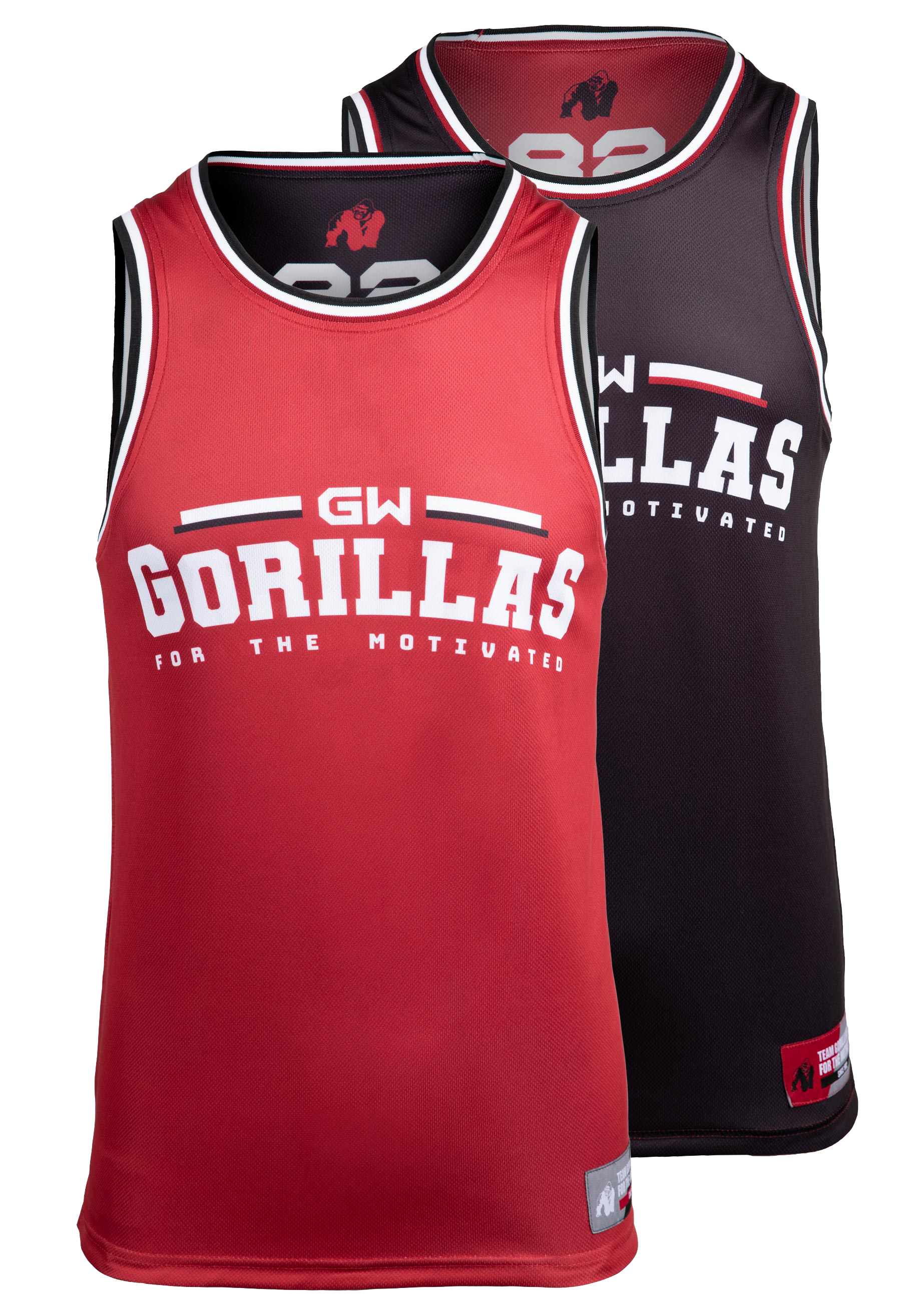 Keene Reversible Tank Top - Red/Black