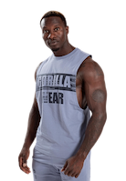 Lopez Drop Armhole Tank Top - Stone Wash Blue