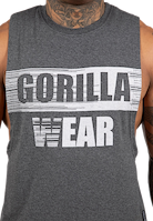 Lopez Drop Armhole Tank Top -Dark Grey Melange