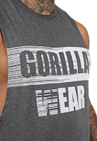 Lopez Drop Armhole Tank Top -Dark Grey Melange