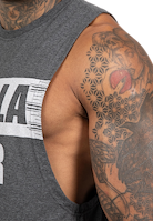 Lopez Drop Armhole Tank Top -Dark Grey Melange
