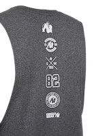 Lopez Drop Armhole Tank Top -Dark Grey Melange