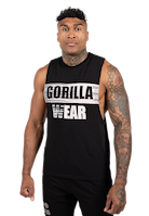 Lopez Drop Armhole Tank Top-Black