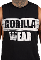 Lopez Drop Armhole Tank Top-Black