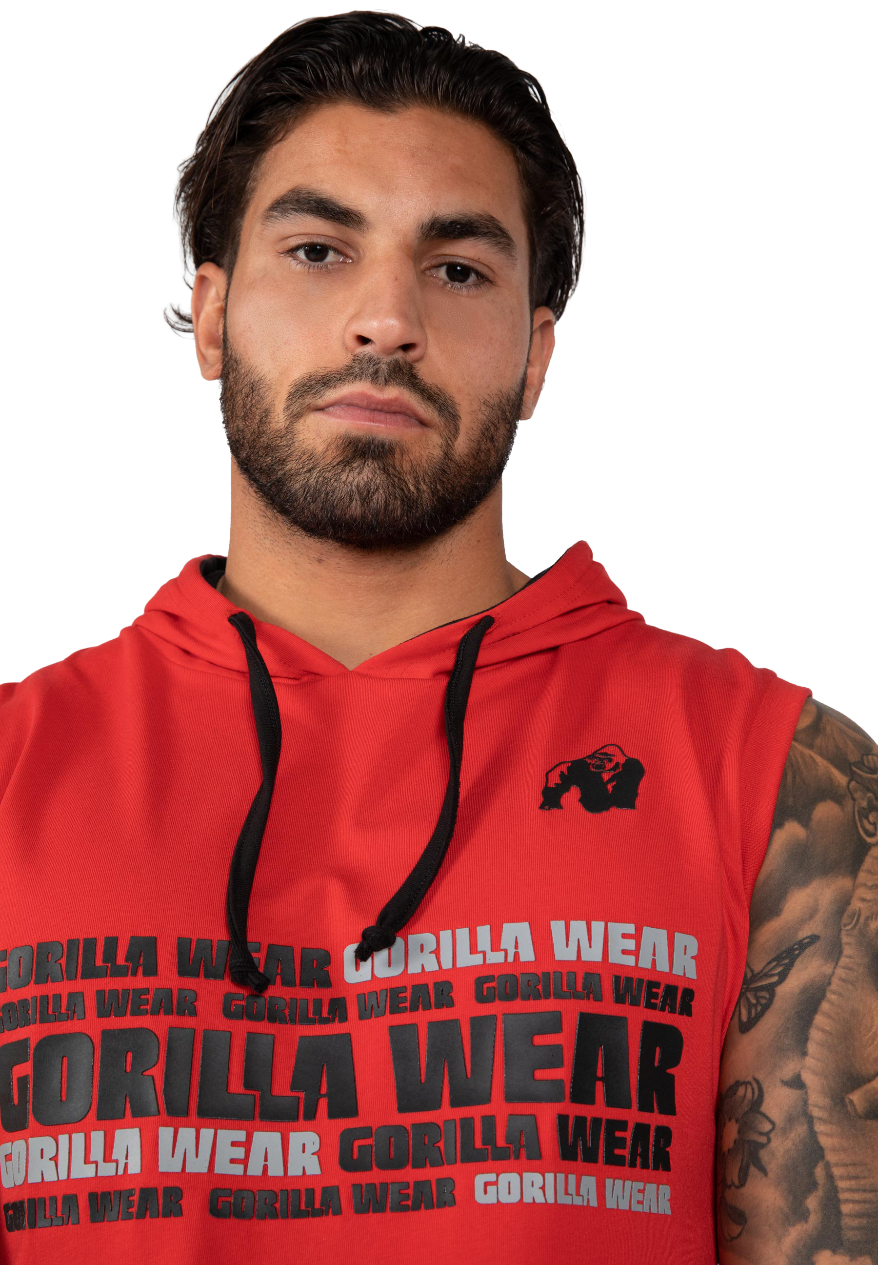 Melbourne S/L Hooded T-shirt - Red