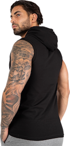 Melbourne S/L Hooded T-shirt - Black