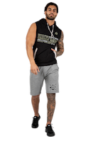 Melbourne S/L Hooded T-shirt - Black