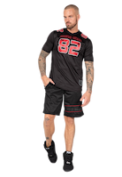 Fresno T-Shirt - Black/Red