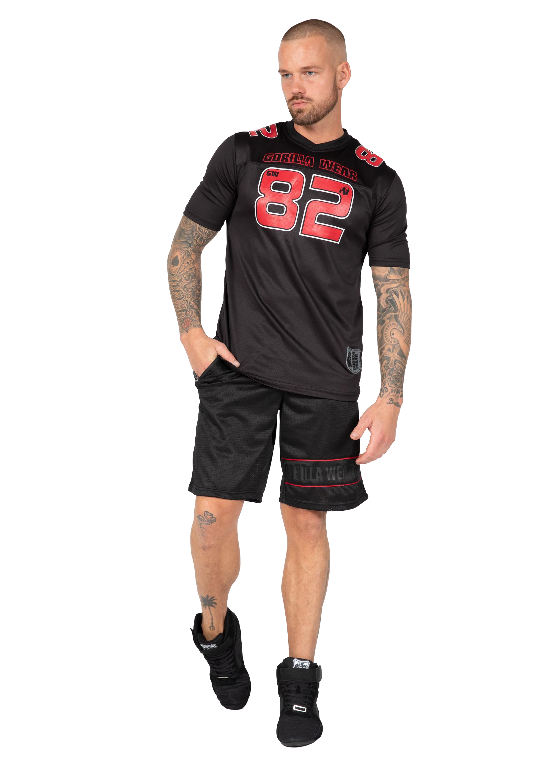 Fresno T-Shirt - Black/Red