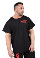Augustine Old School Workout Top - Black/Red