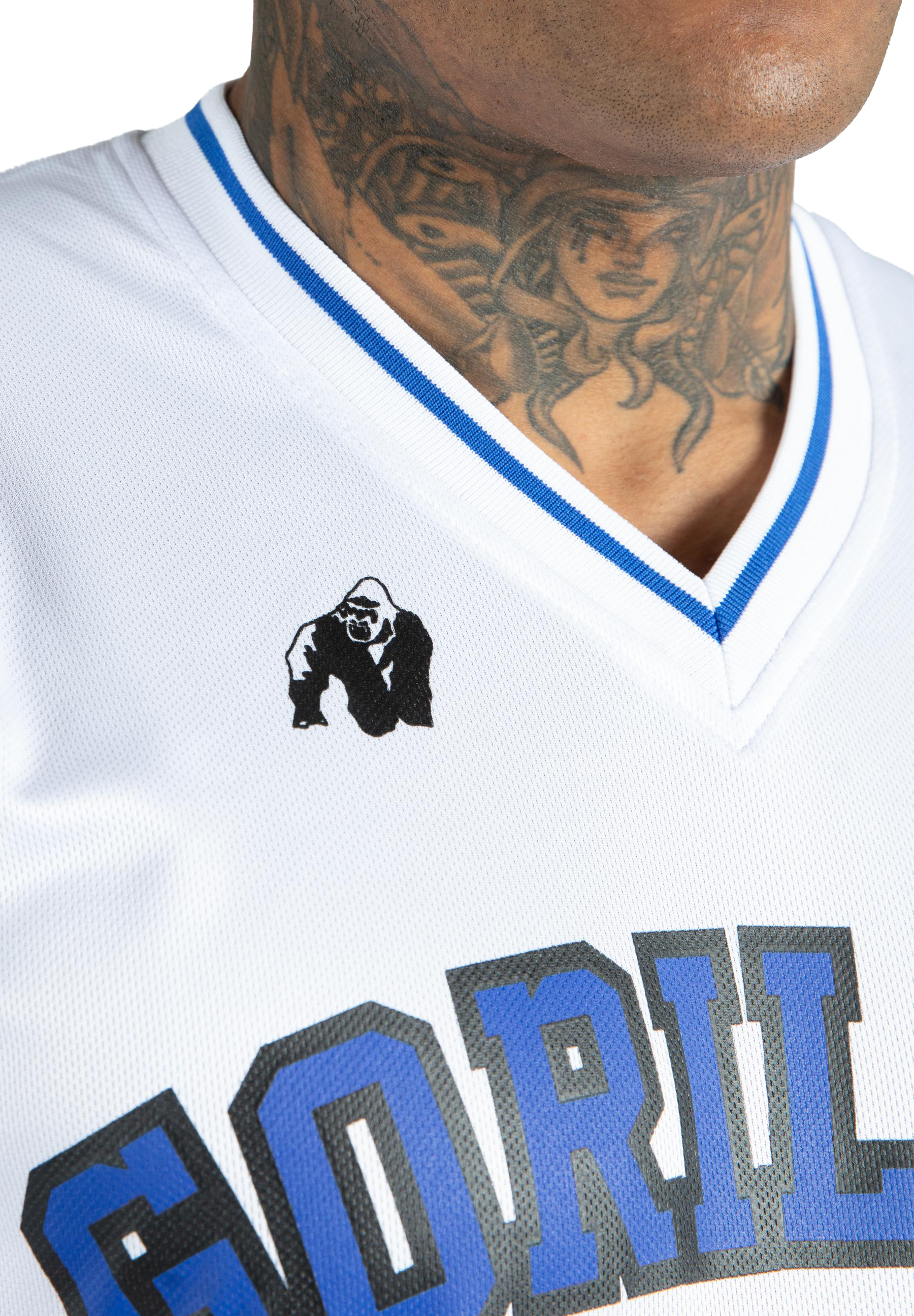 San Mateo T-Shirt - White/Blue
