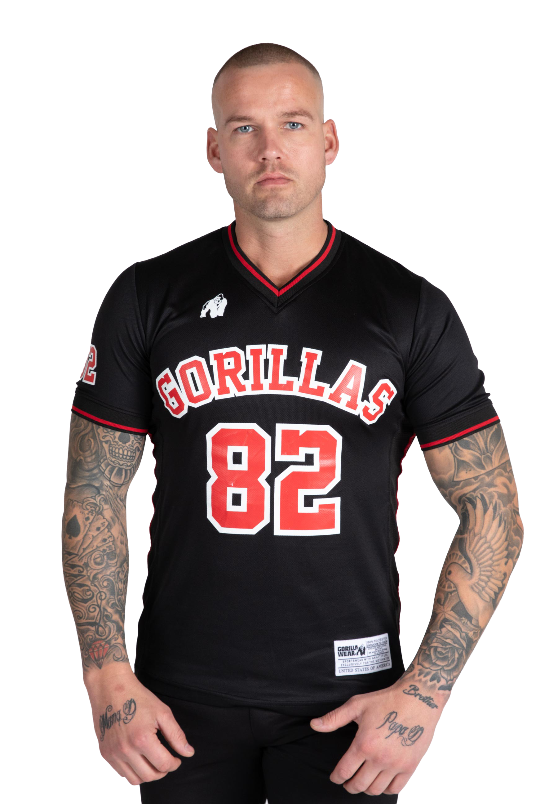 San Mateo T-shirt - Black/Red