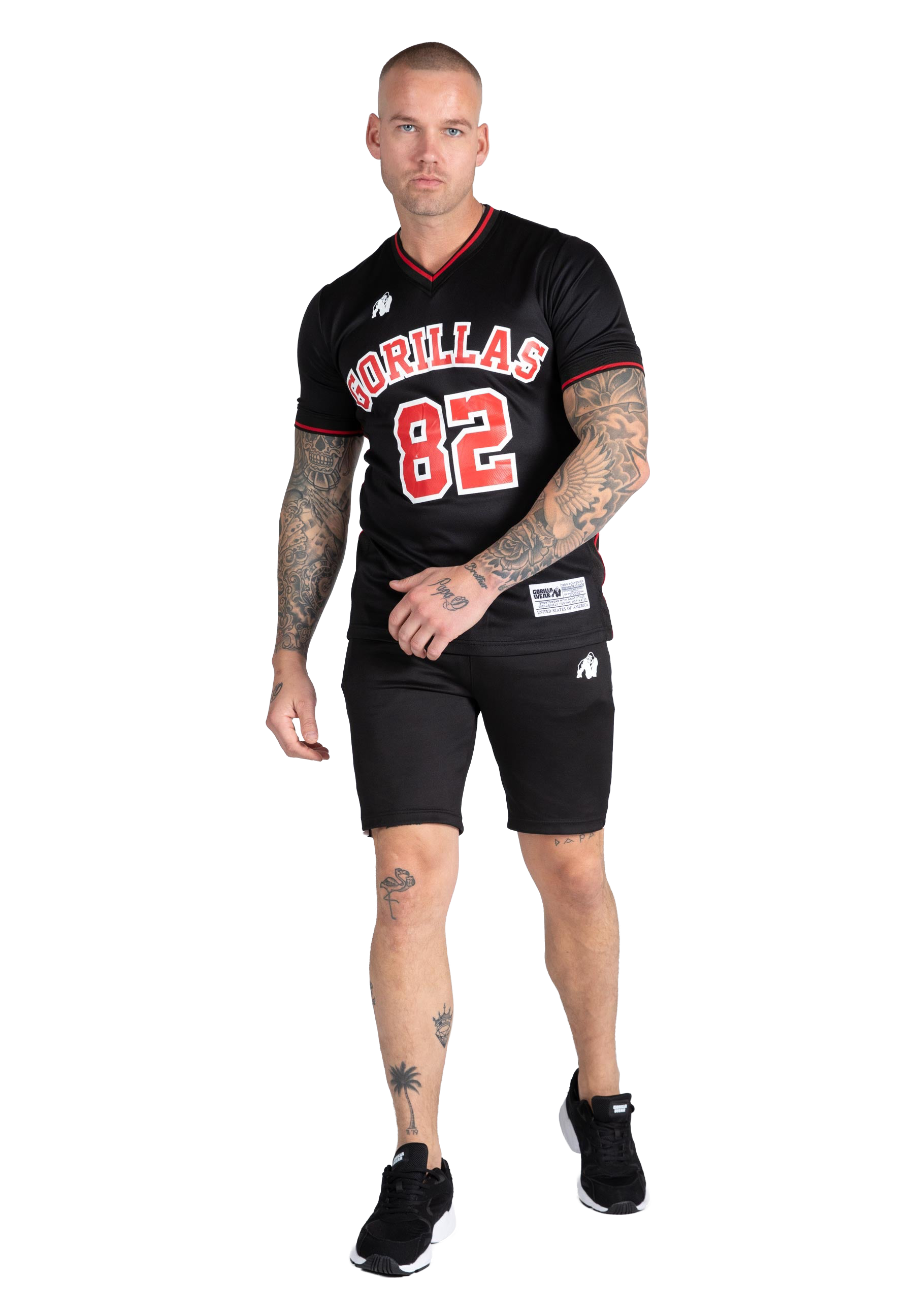 San Mateo T-shirt - Black/Red