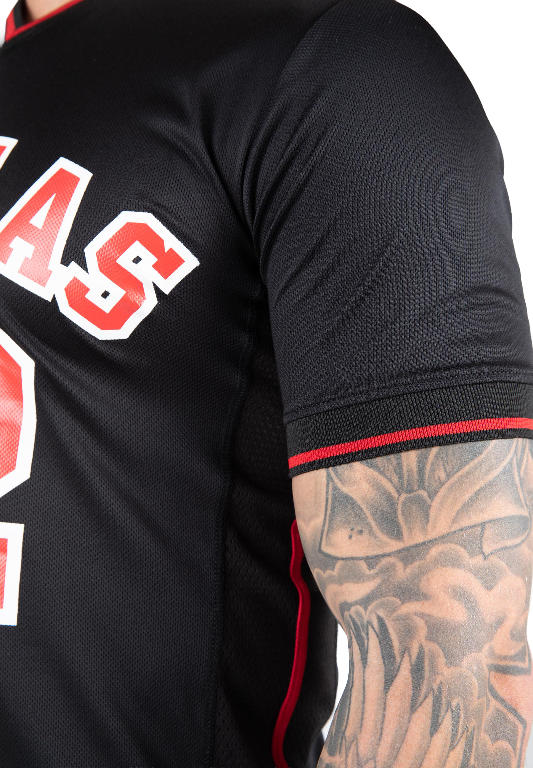San Mateo T-shirt - Black/Red