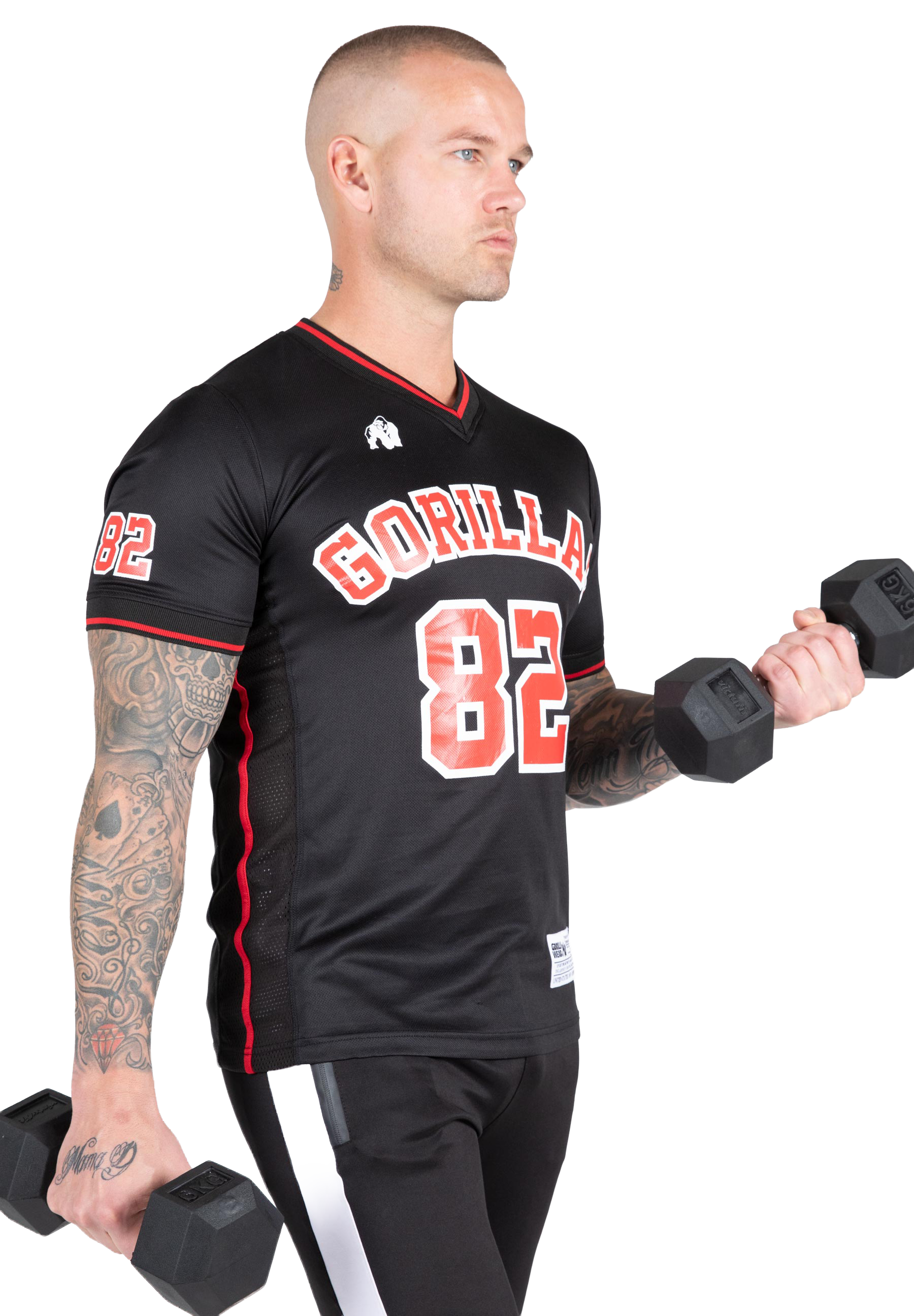 San Mateo T-shirt - Black/Red