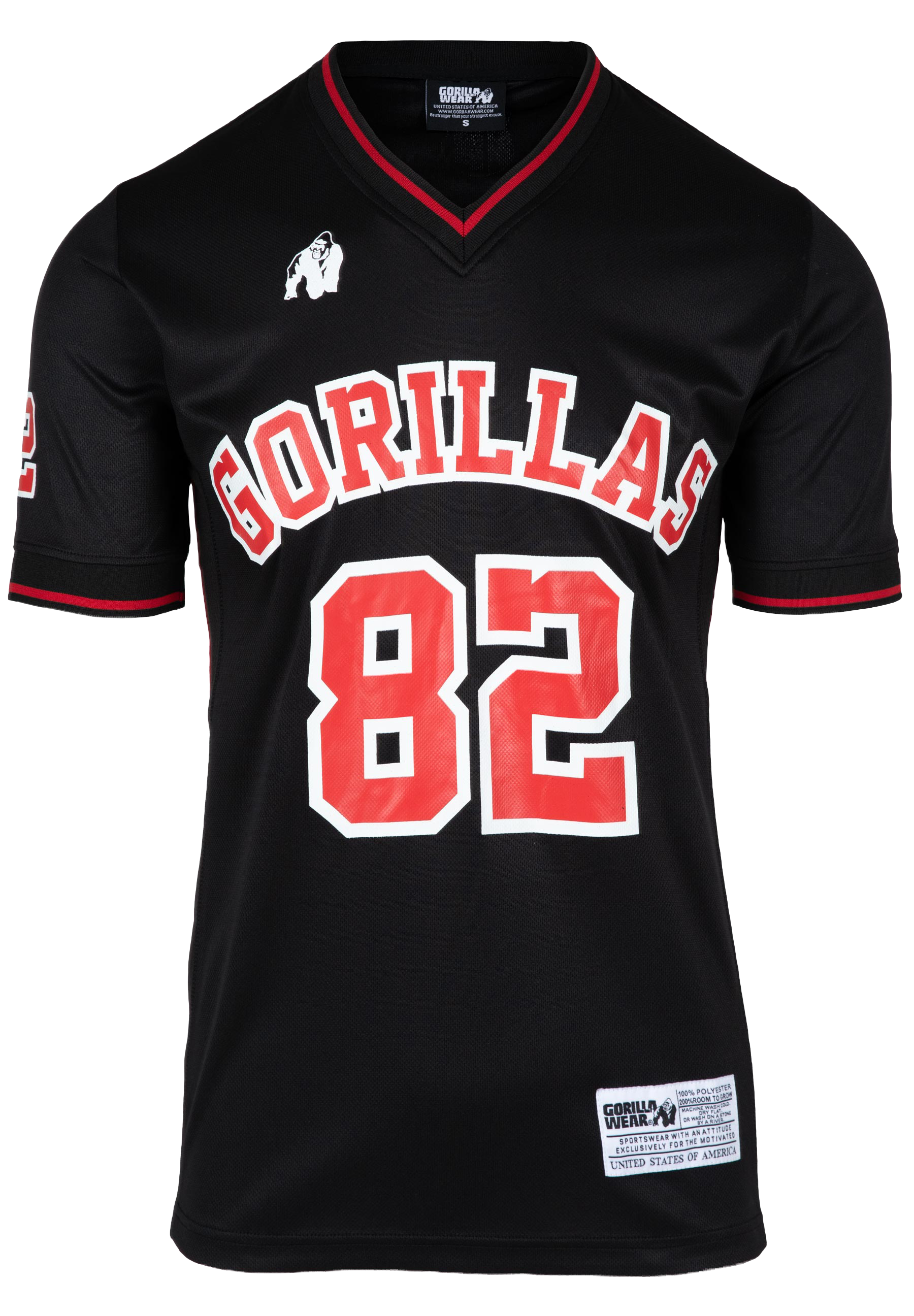 San Mateo T-shirt - Black/Red