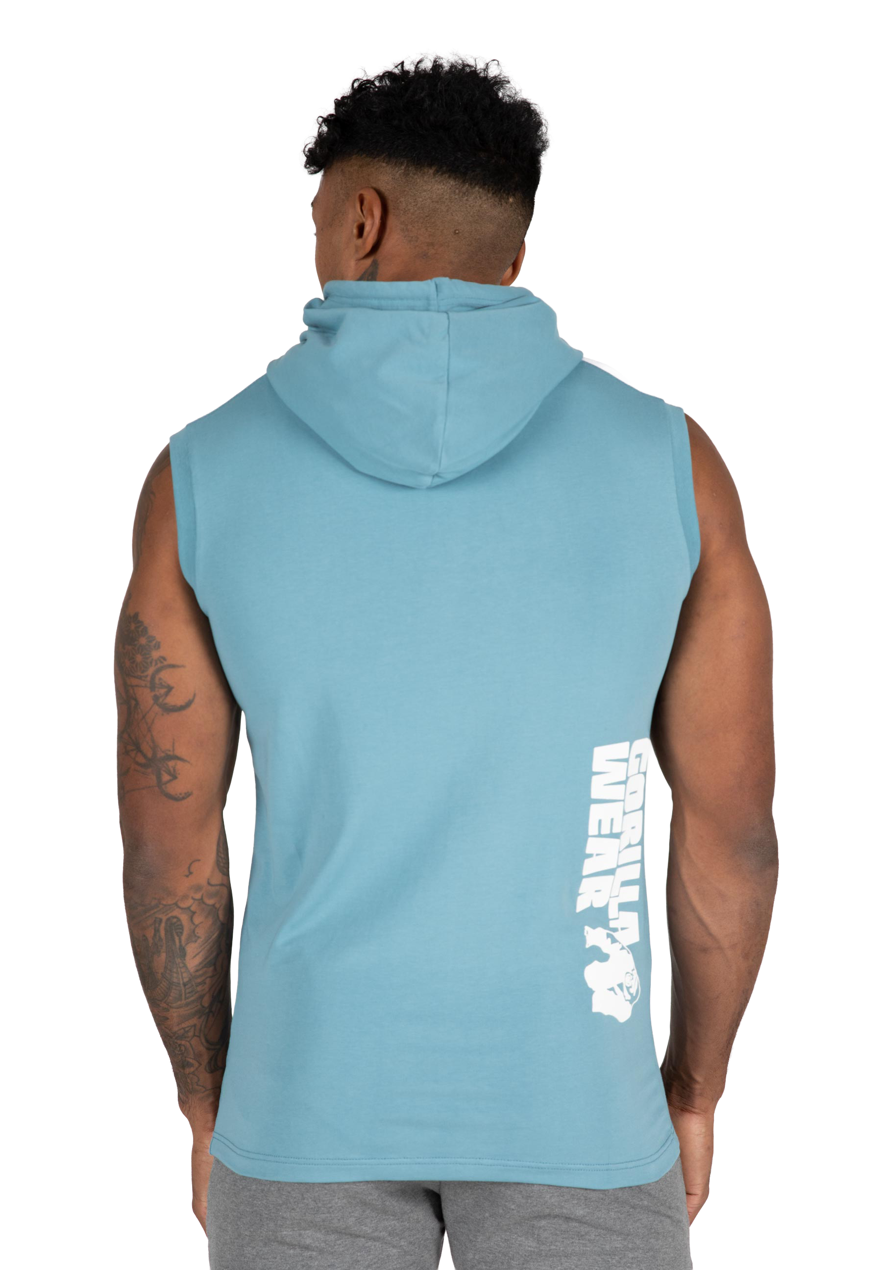 Oswego S/L Hooded T-shirt - Blue