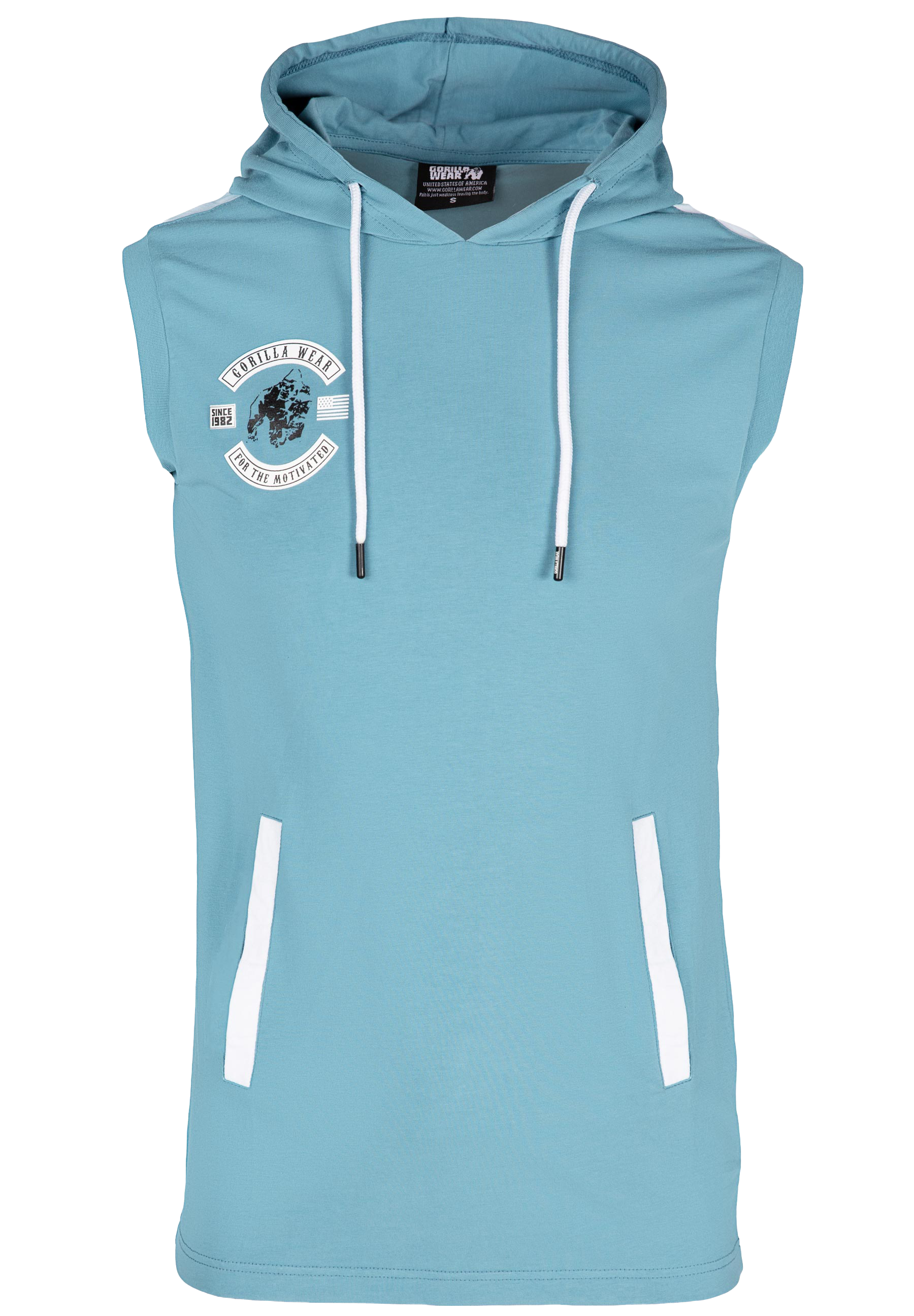 Oswego S/L Hooded T-shirt - Blue