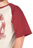 Logan Oversized T-Shirt - Beige/Red