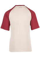 Logan Oversized T-Shirt - Beige/Red