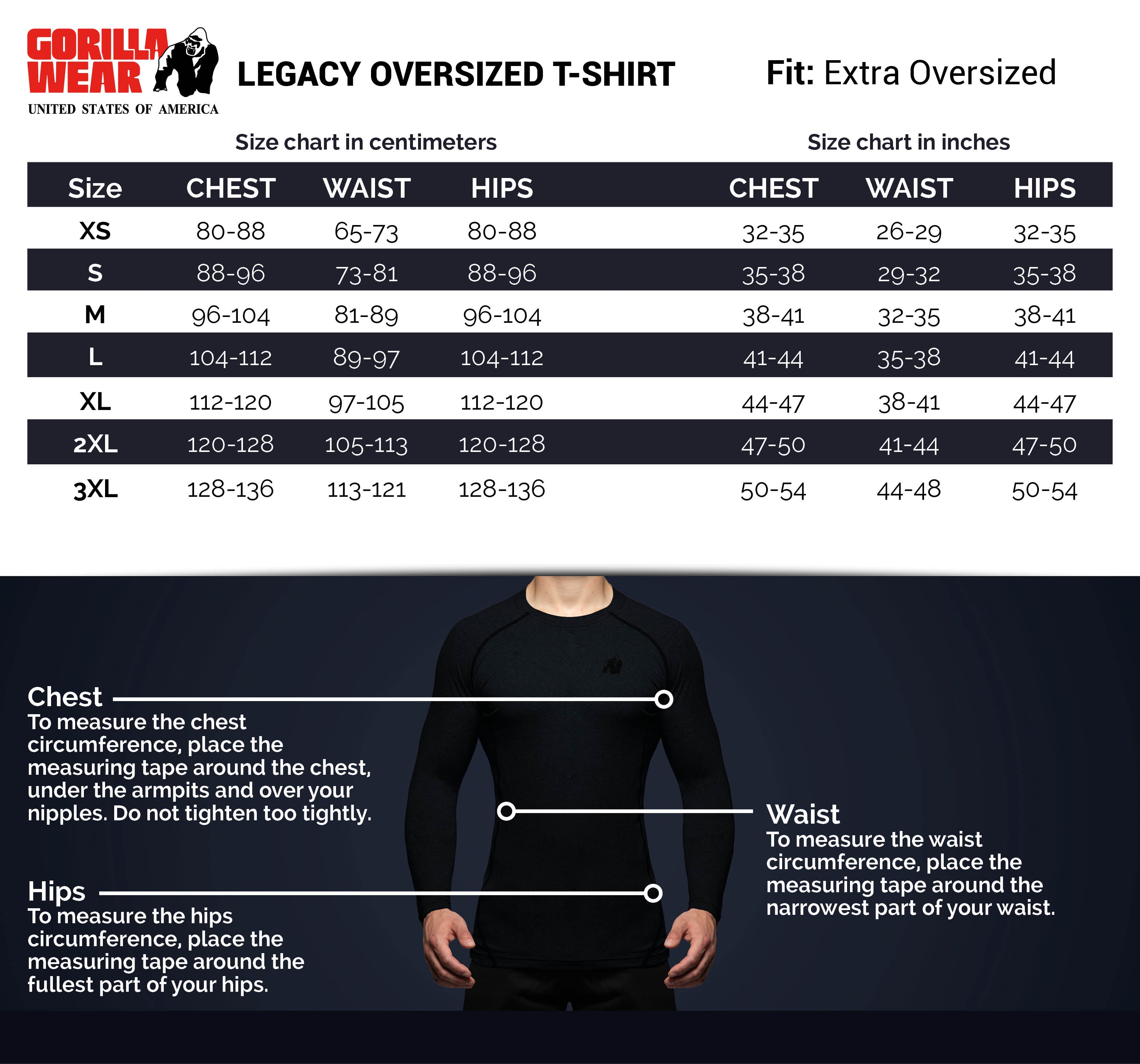 Legacy Oversized T-Shirt - Blue/Green – Gorilla Wear USA