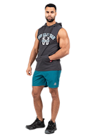 Chico Sleeveless Hooded T-Shirt- Washed Gray