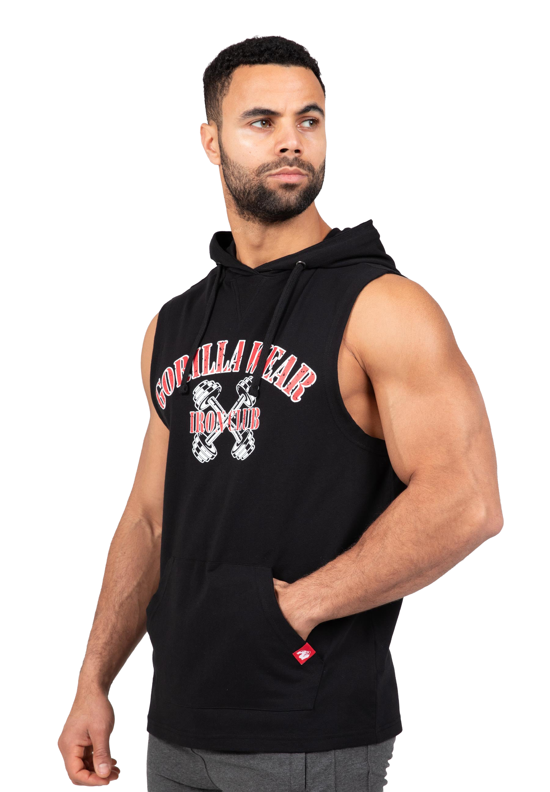 Chico Sleeveless Hooded T-Shirt - Black