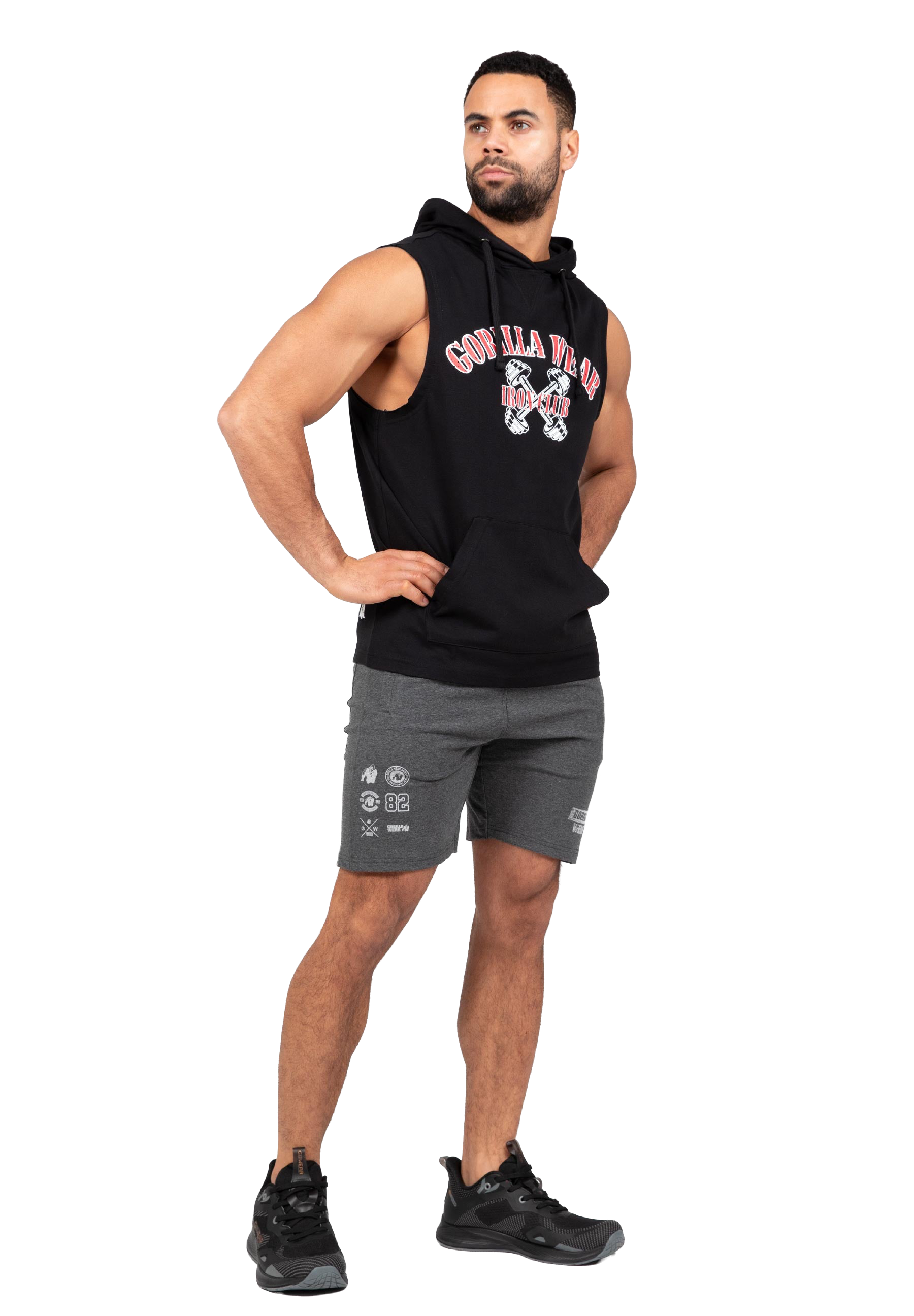 Chico Sleeveless Hooded T-Shirt - Black